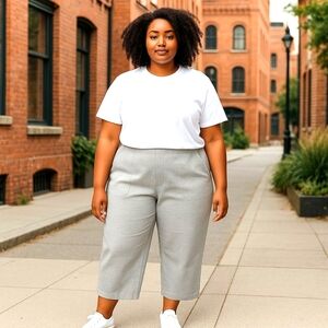 Alfred Dunner Pull On Crop Pant